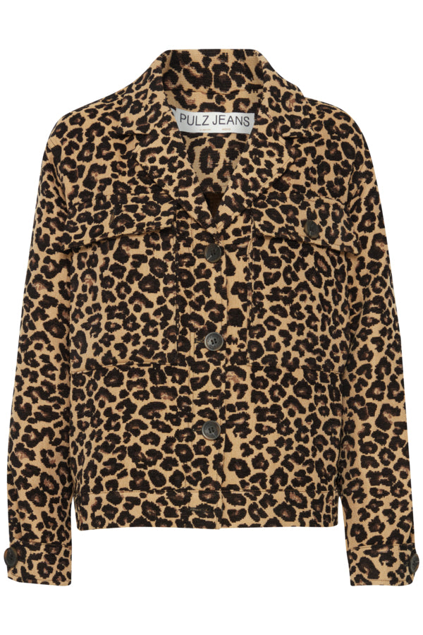 Alice Short Jacket - Brown Animal Print