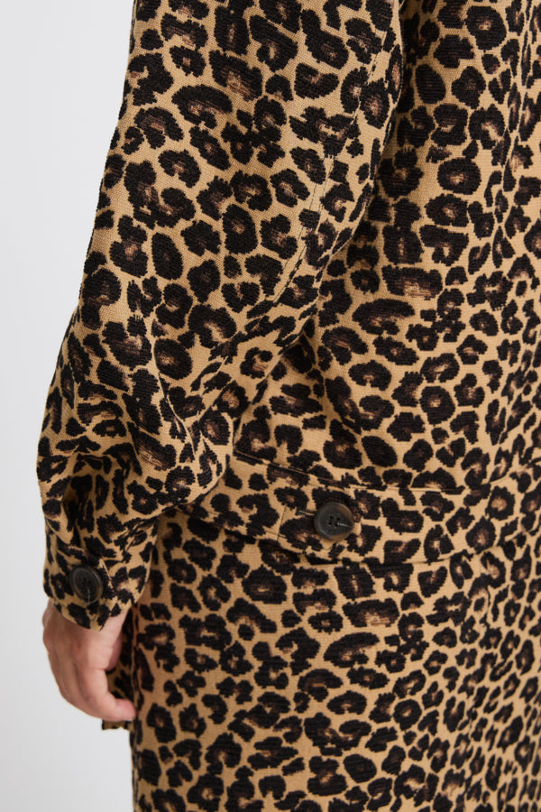 Alice Short Jacket - Brown Animal Print