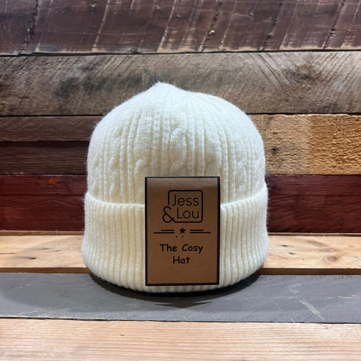 Cable Beanie Hat - Cream