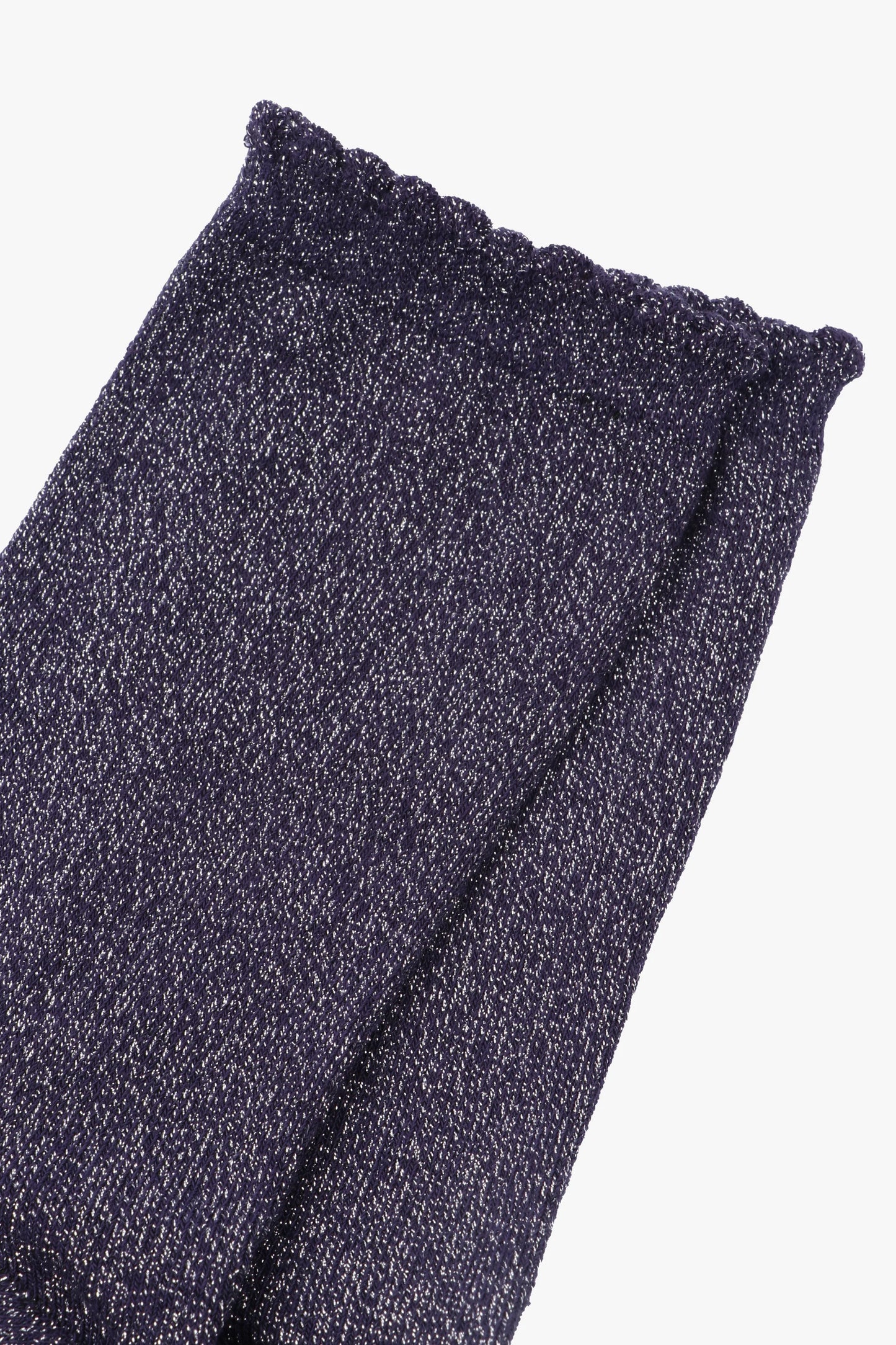Glitter Socks - Navy Blue/Silver