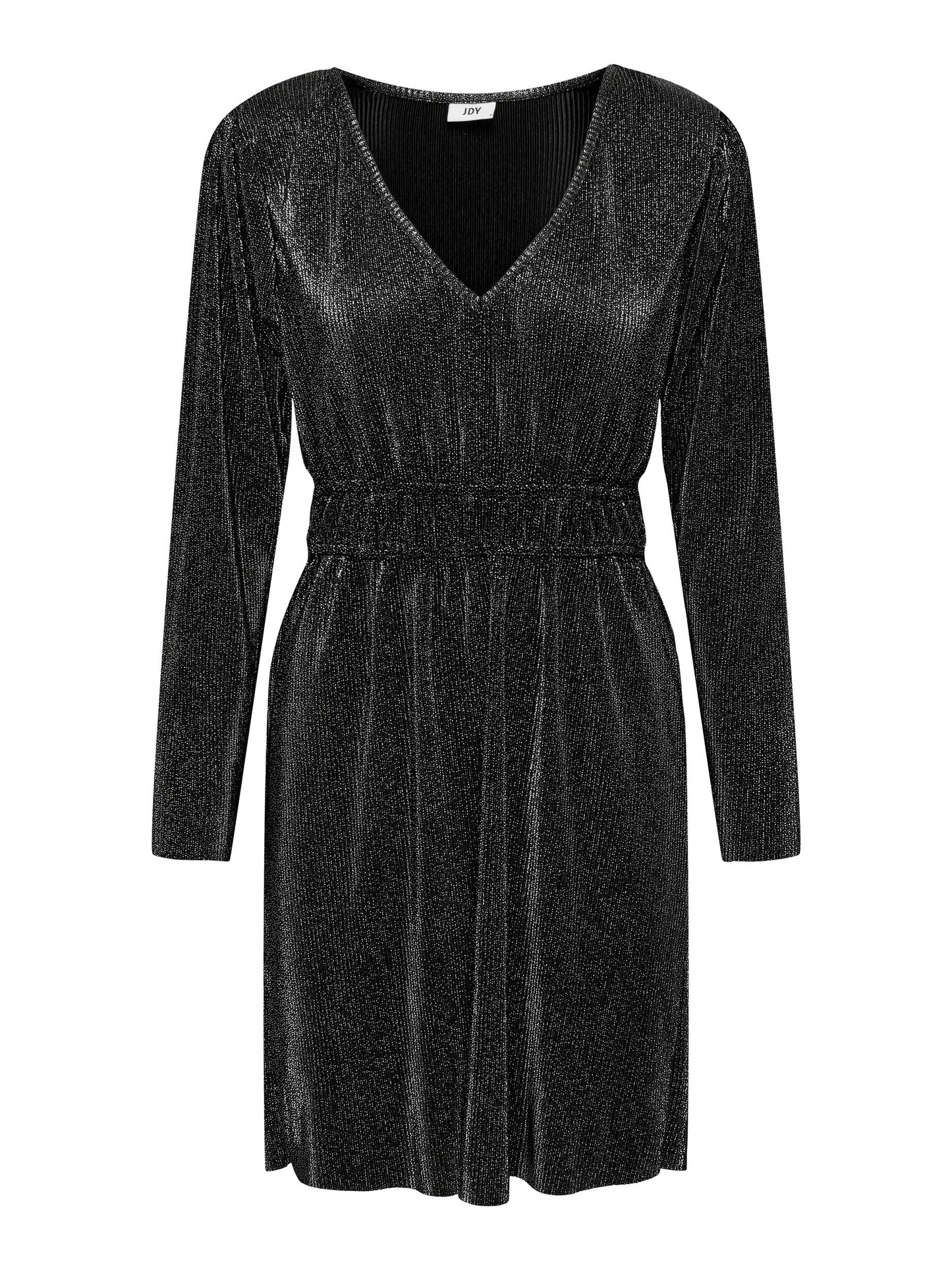 Vilma Glitter Dress - Black Silver