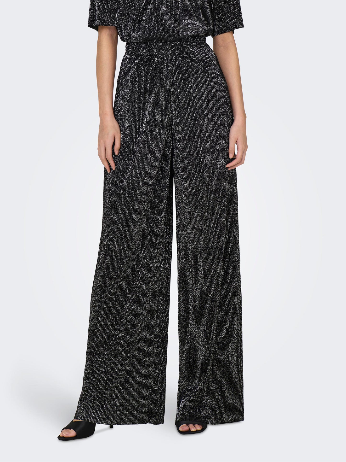 Vilma Glitter Pants - Black