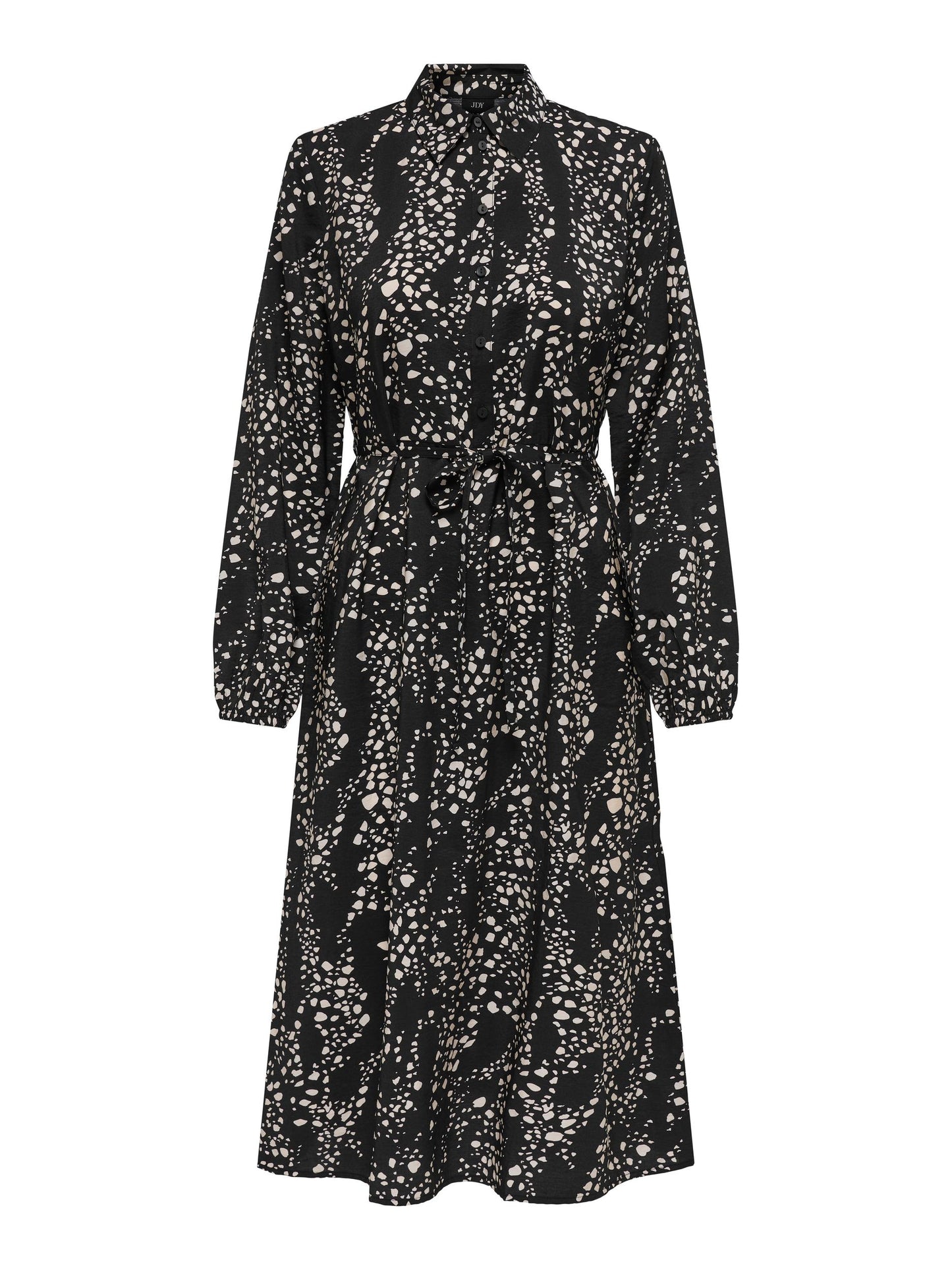 Camille Shirt Dress - Black Tapioca Stone
