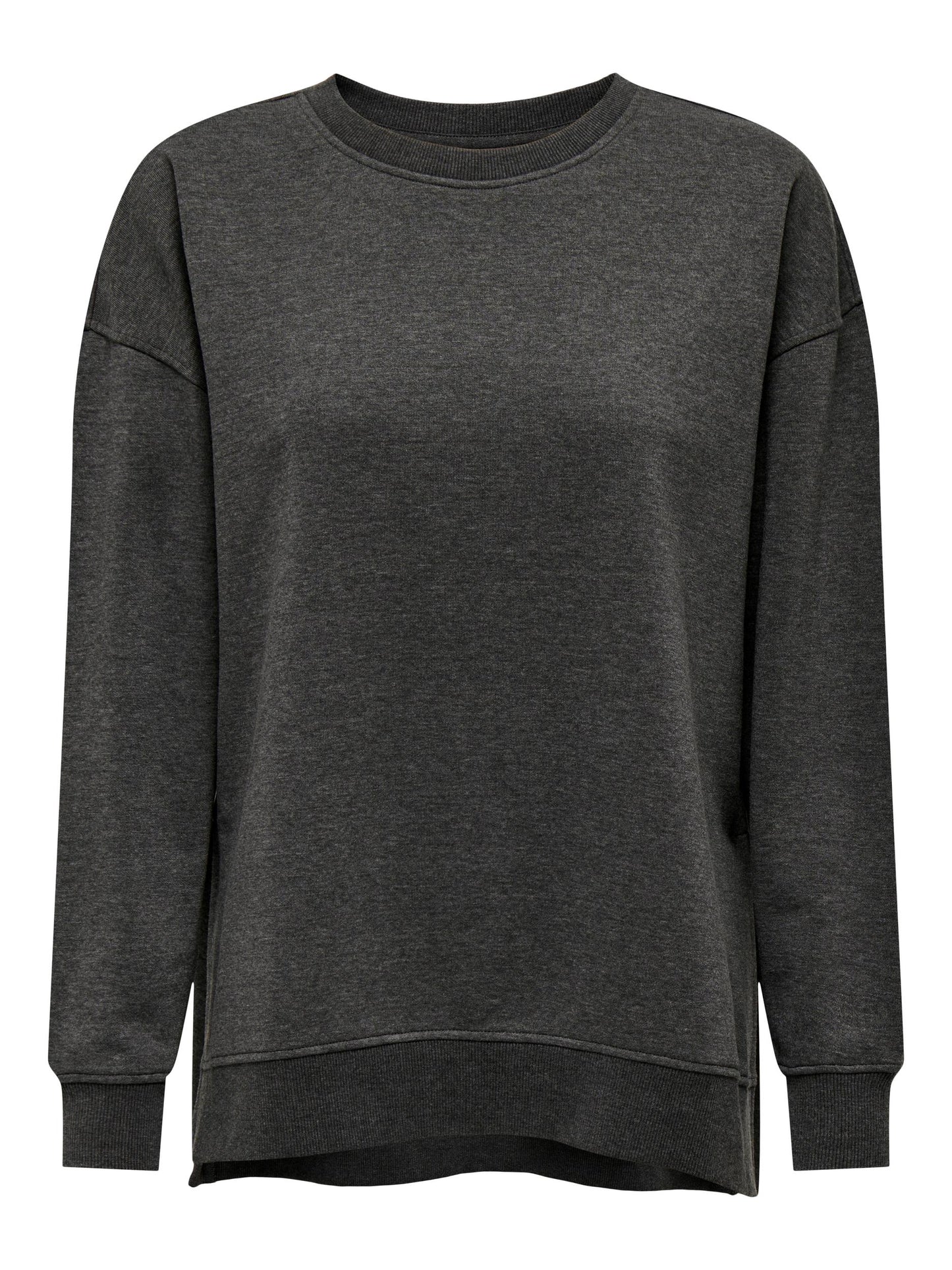 Paris Slit Sweat - Dark Grey Melange