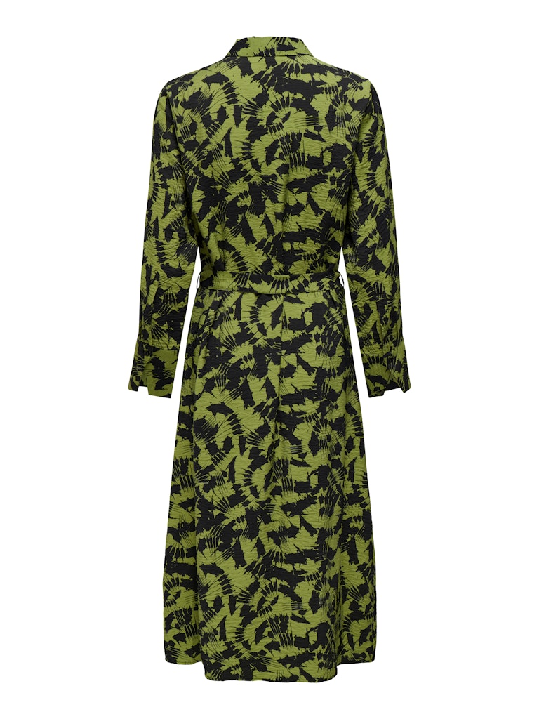 Line Life Midi Shirt Dress - Woodbine
