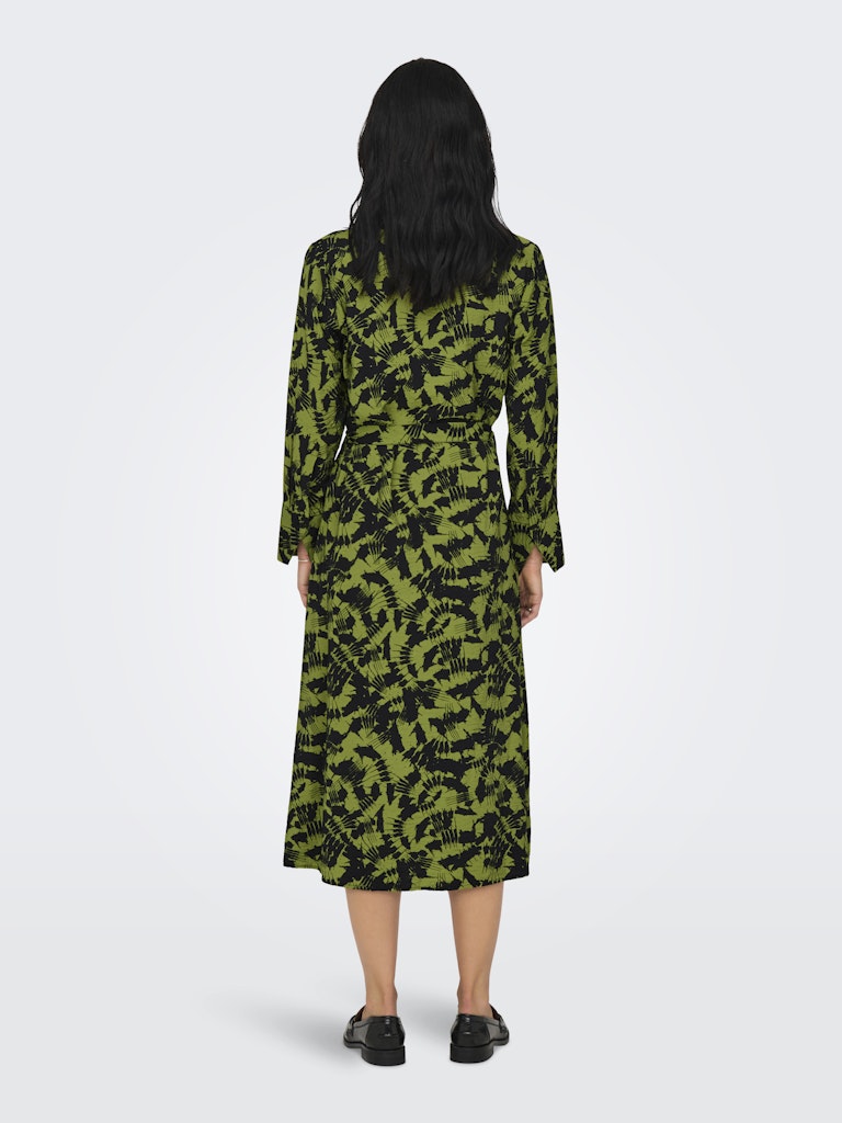 Line Life Midi Shirt Dress - Woodbine
