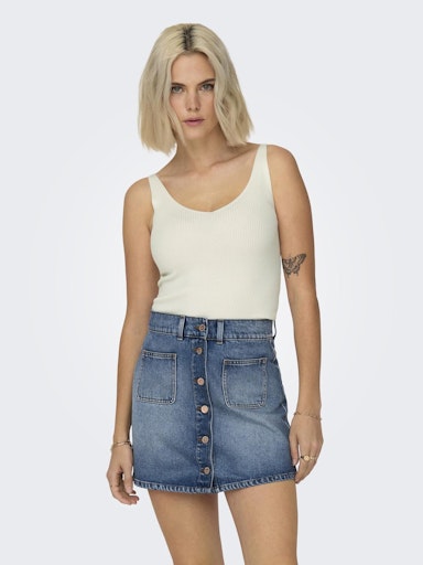 Nanna Knitted Top - Cloud Dancer