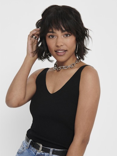 Nanna Knitted Top - Black