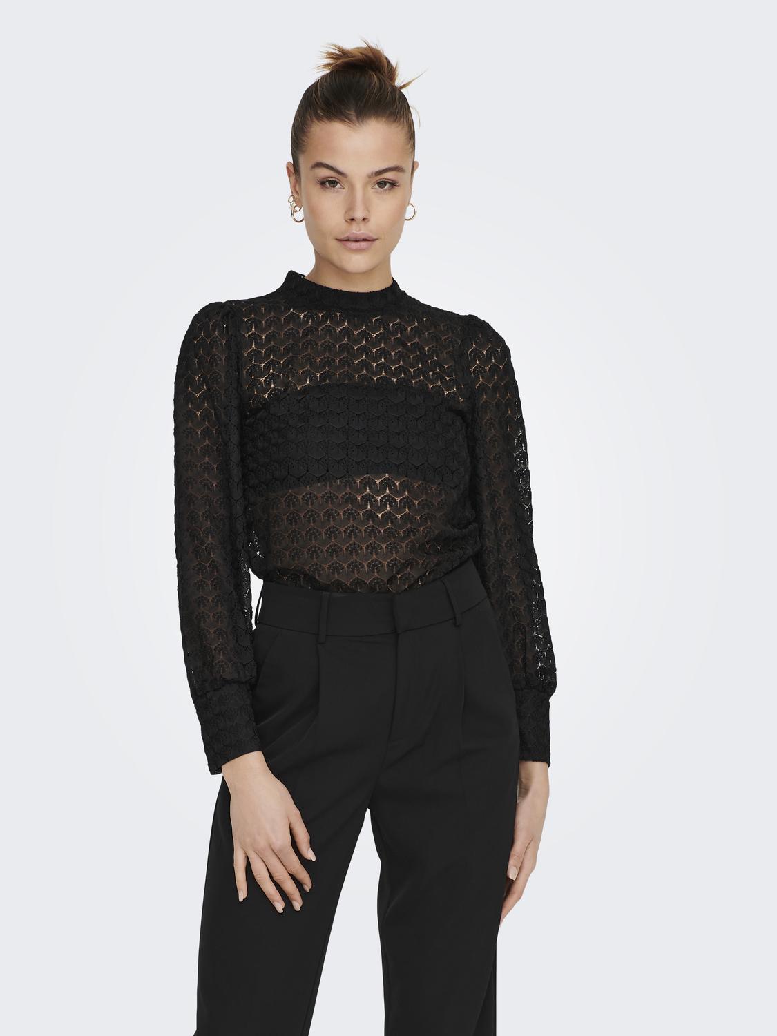 Avery Lace Top - Black
