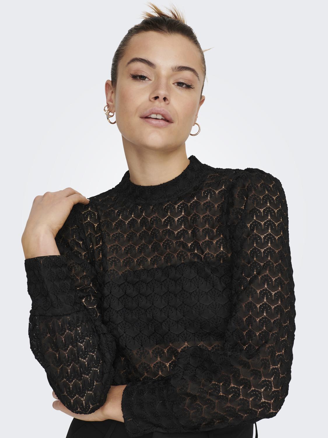 Avery Lace Top - Black