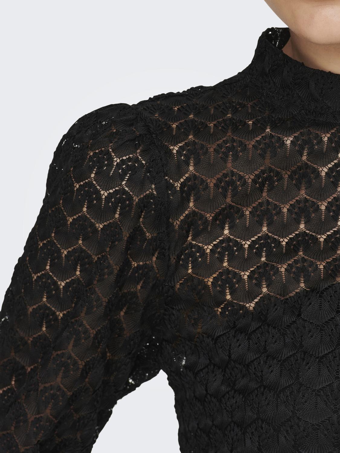 Avery Lace Top - Black