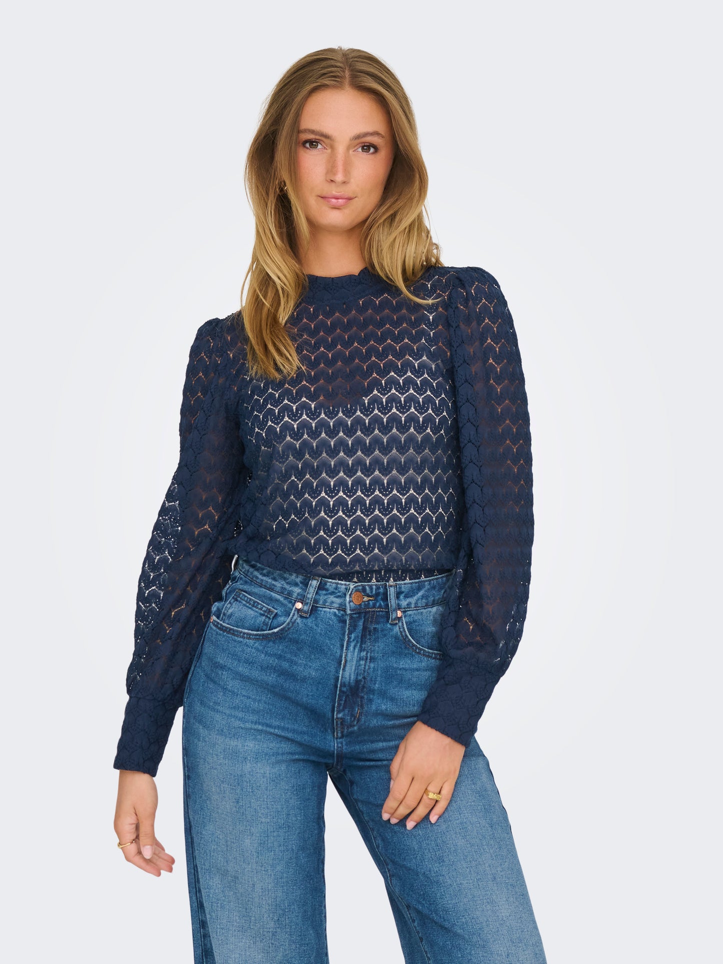 Avery Lace Top - Black Iris