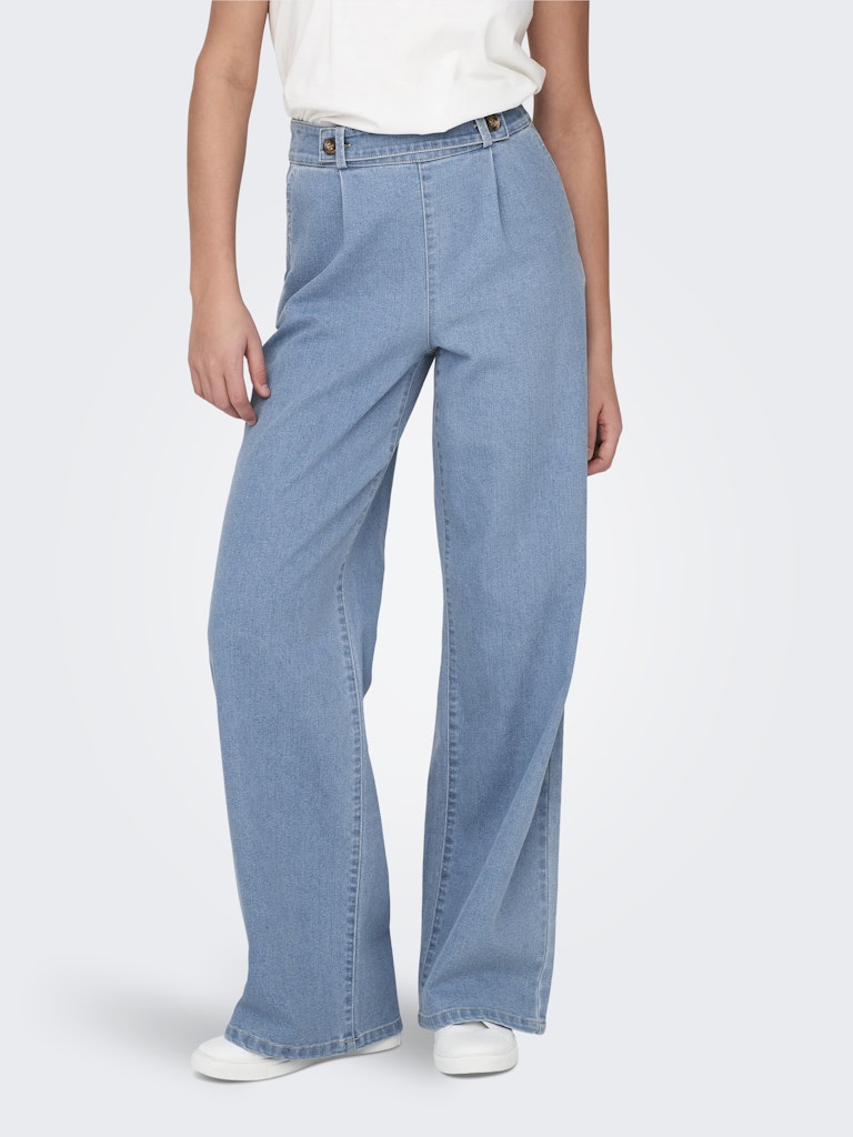 Geggo Wide Jeans - Light Blue Denim