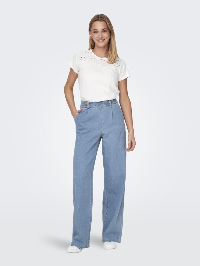 Geggo Wide Jeans - Light Blue Denim
