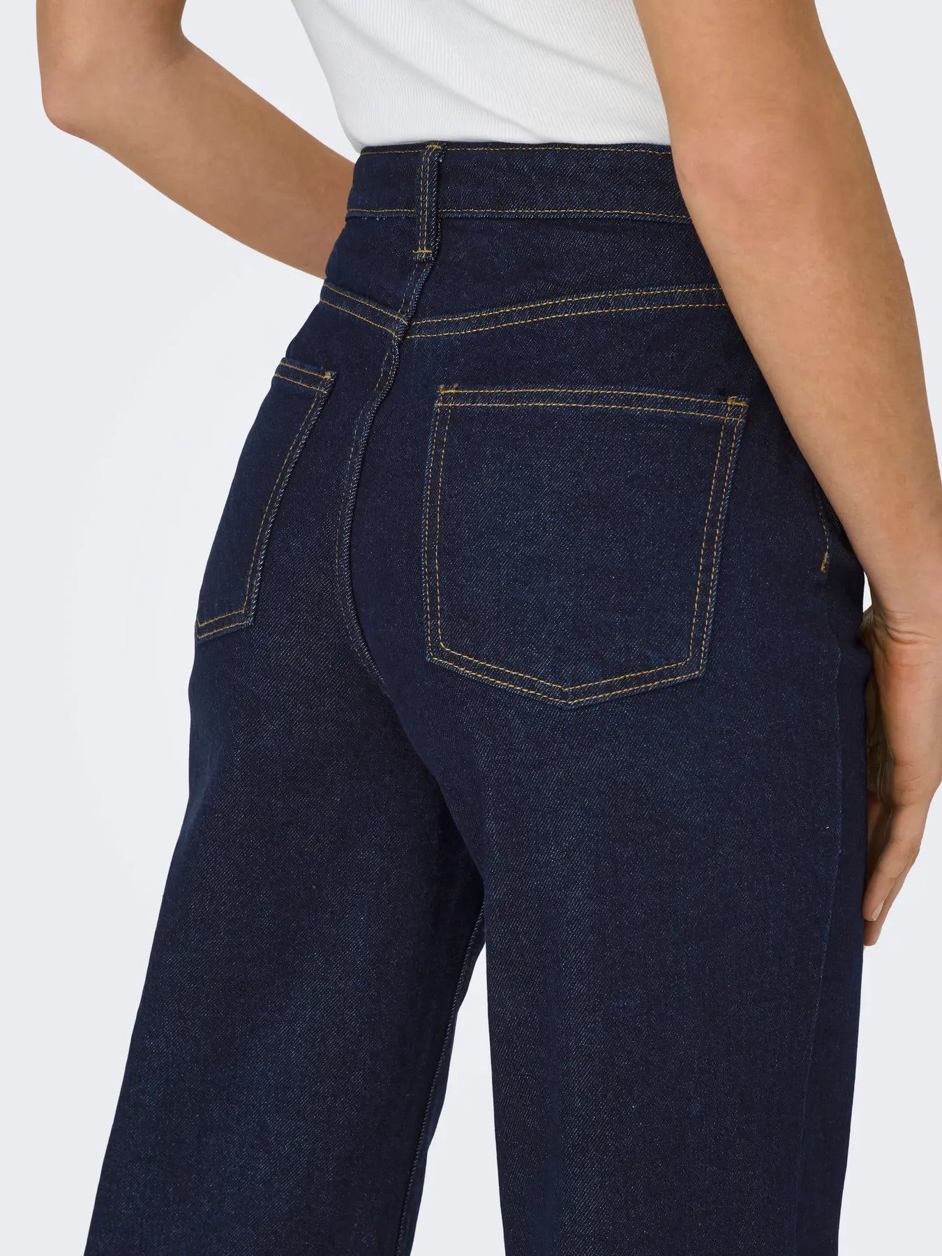 Juicy Wide Leg Jeans - Dark Blue Denim