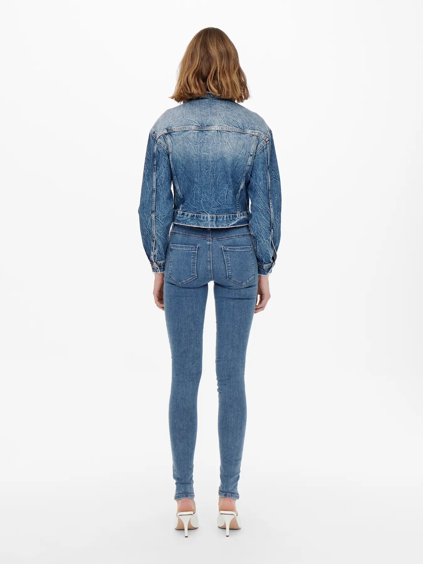 Rain Skinny Jeans - Medium Blue Denim