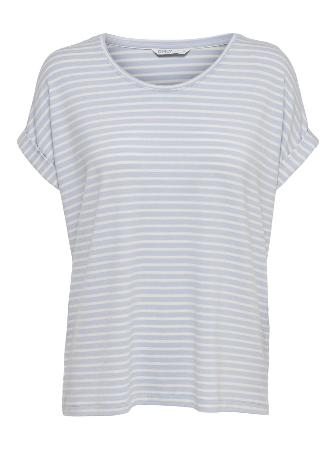 Moster Striped Tee - Clear Sky