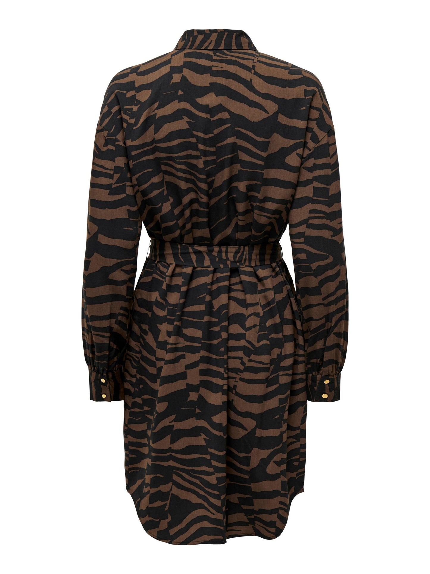 Bree Shirt Dress - Chestnut Graphic Animal