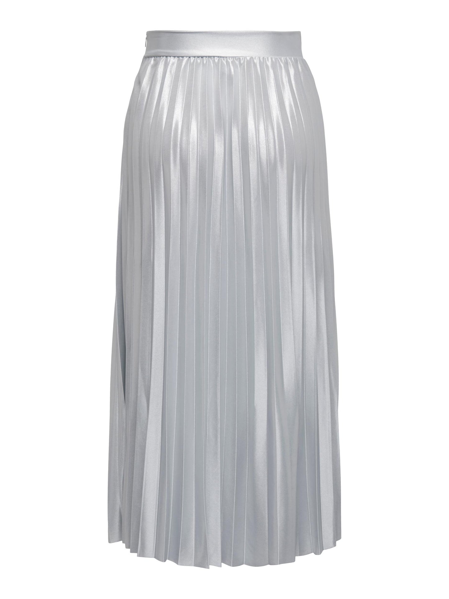 Hailey Pleated Skirt - Silver Metallic
