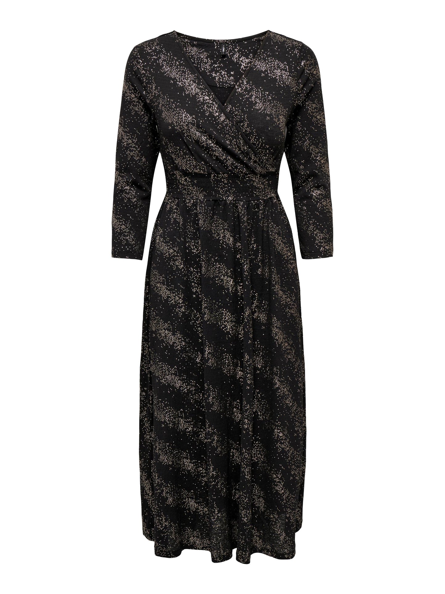 New Pella Foil Wrap Glitter Dress - Gold Dots