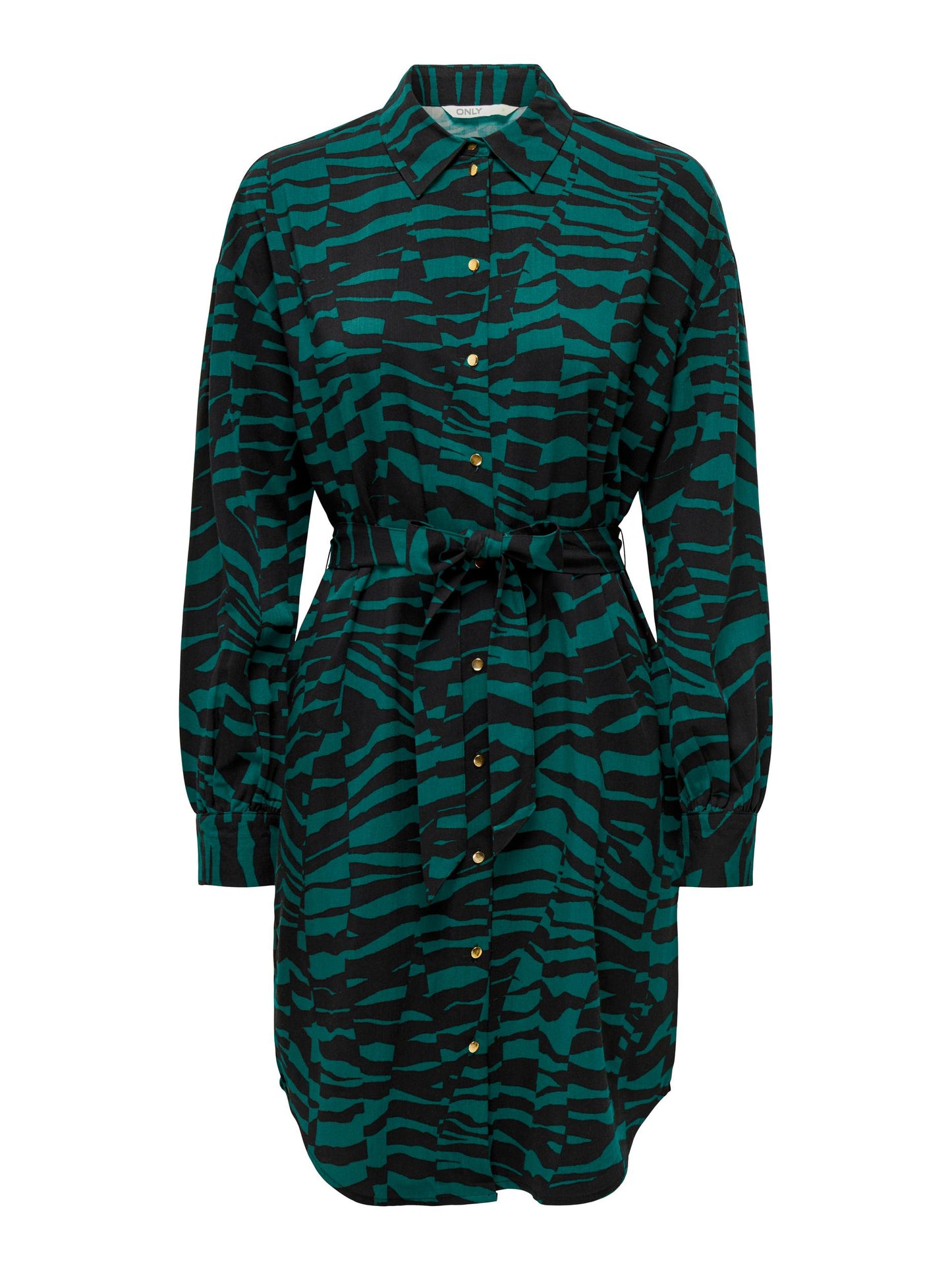 Bree Shirt Dress - Bayberry Graphic Animal