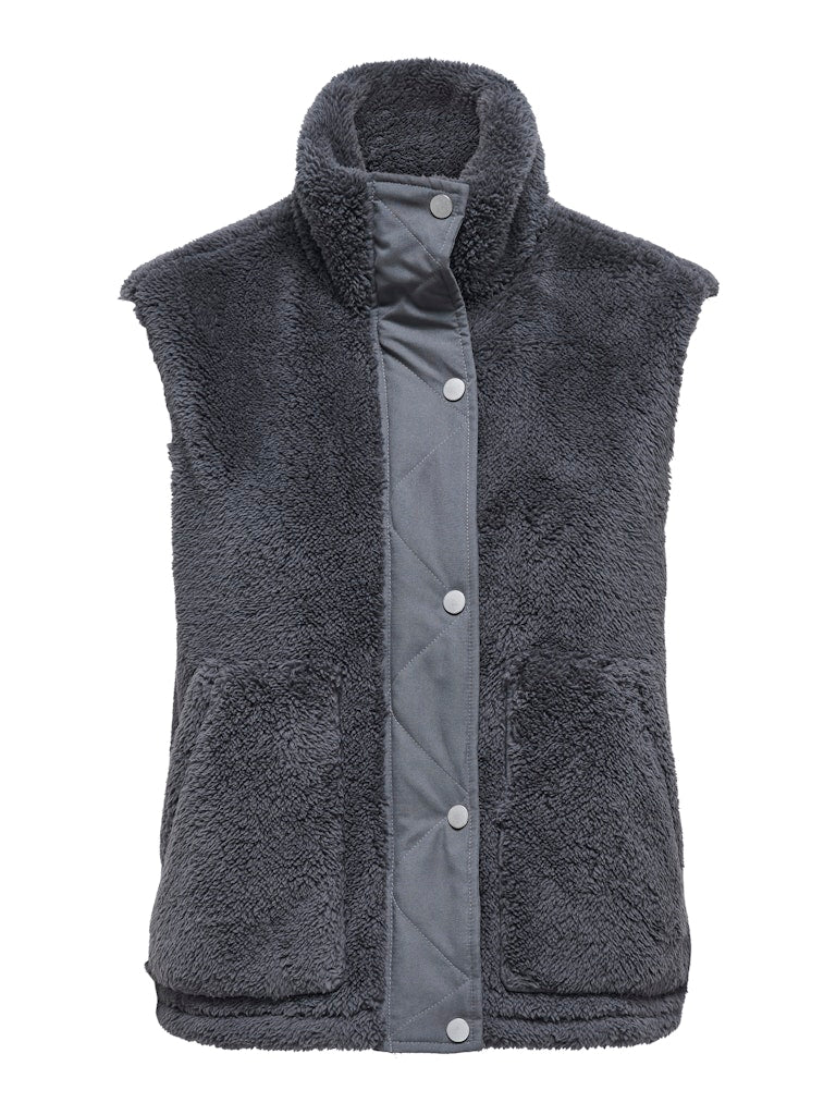Bari Life Teddy Waistcoat - Blackened Pearl