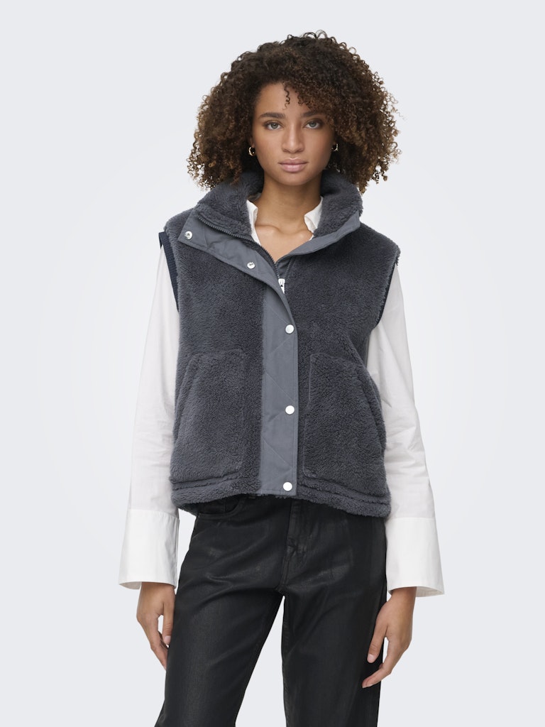 Bari Life Teddy Waistcoat - Blackened Pearl