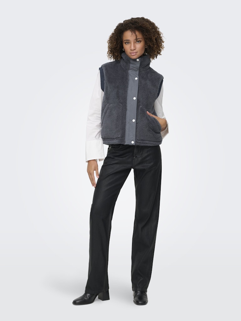 Bari Life Teddy Waistcoat - Blackened Pearl