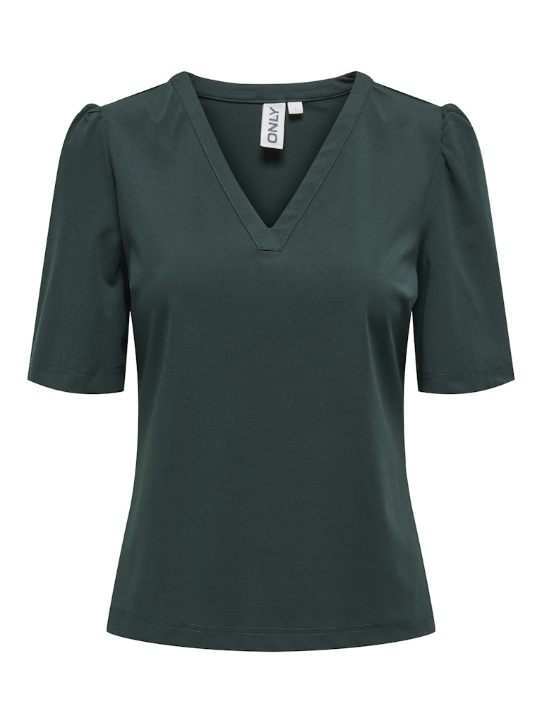 Lanie V-Neck Top - Scarab