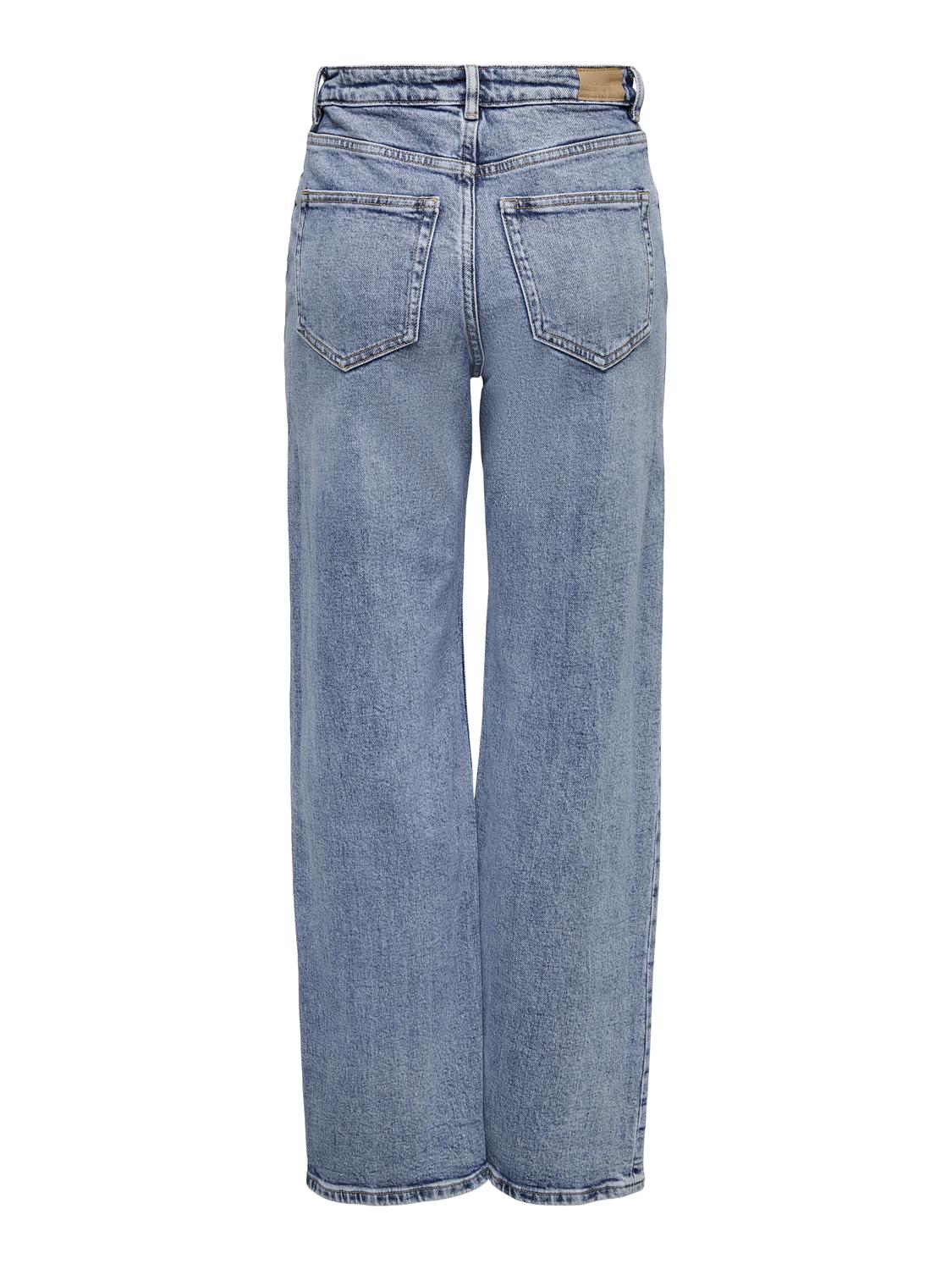 Juicy Wide Leg Jeans - Medium Blue