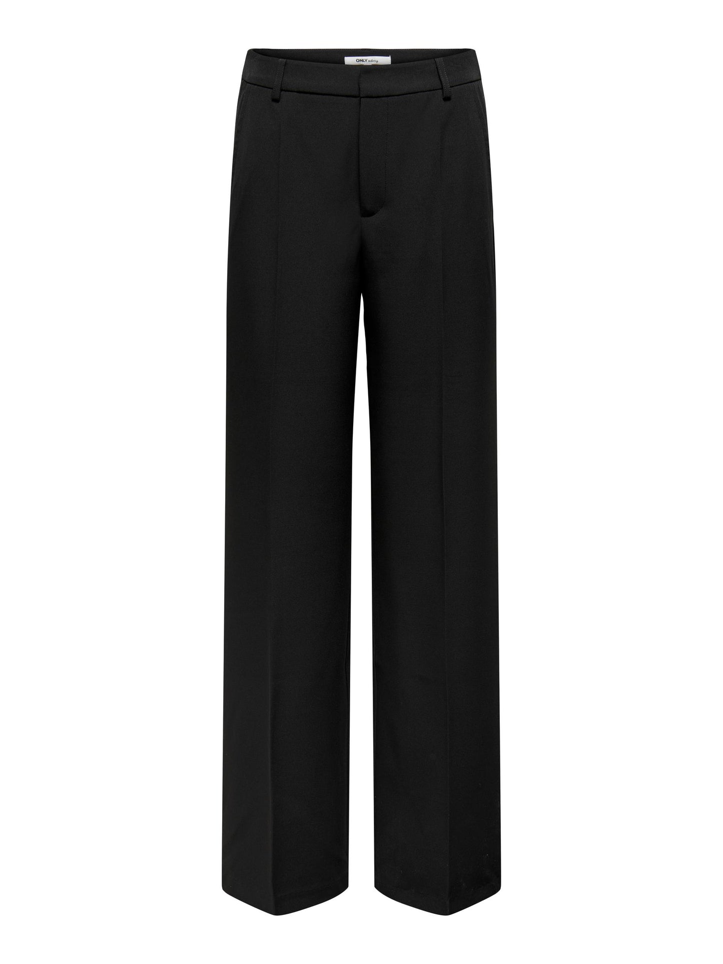 Berry High Waisted Wide Trousers - Black