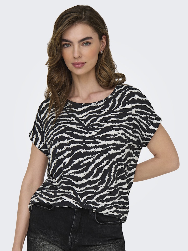 Moster T-Shirt - Cloud Dancer Zebra