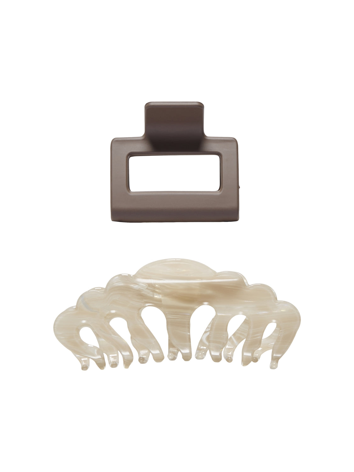 Millie 2-Pack Hairclips - Chocolate Martini