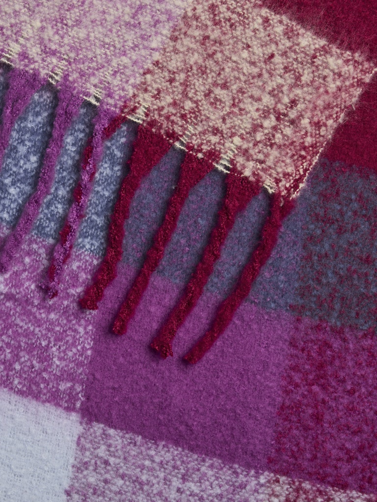 Mada Long Scarf - Dahlia Check