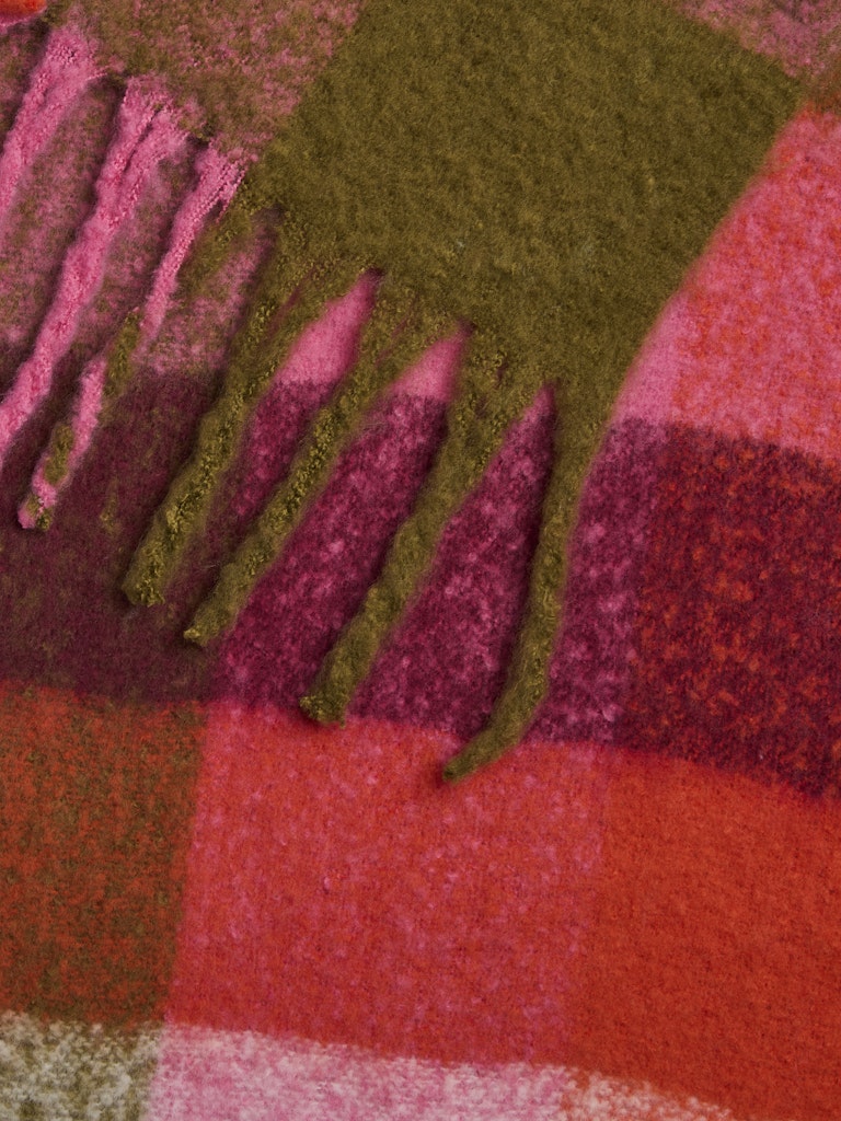 Mada Long Scarf - Sugar Plum Check