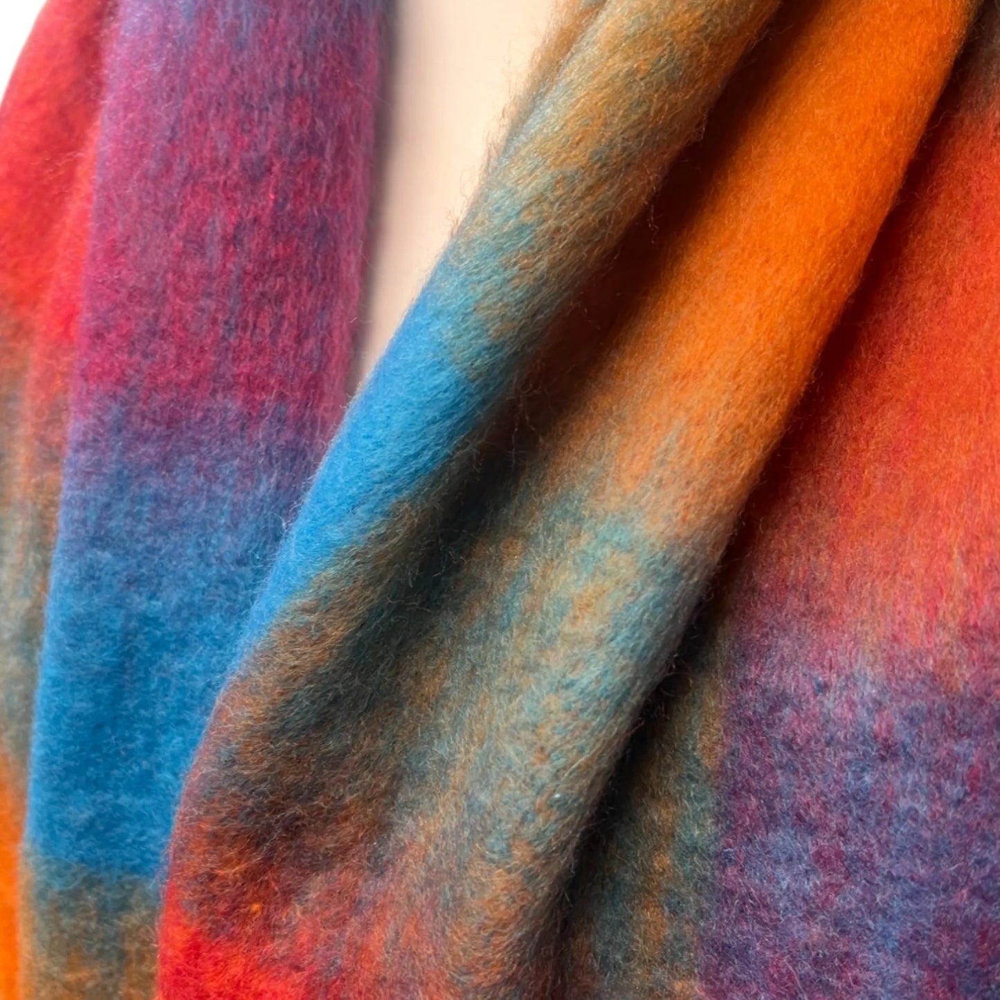 Checked Blanket Scarf