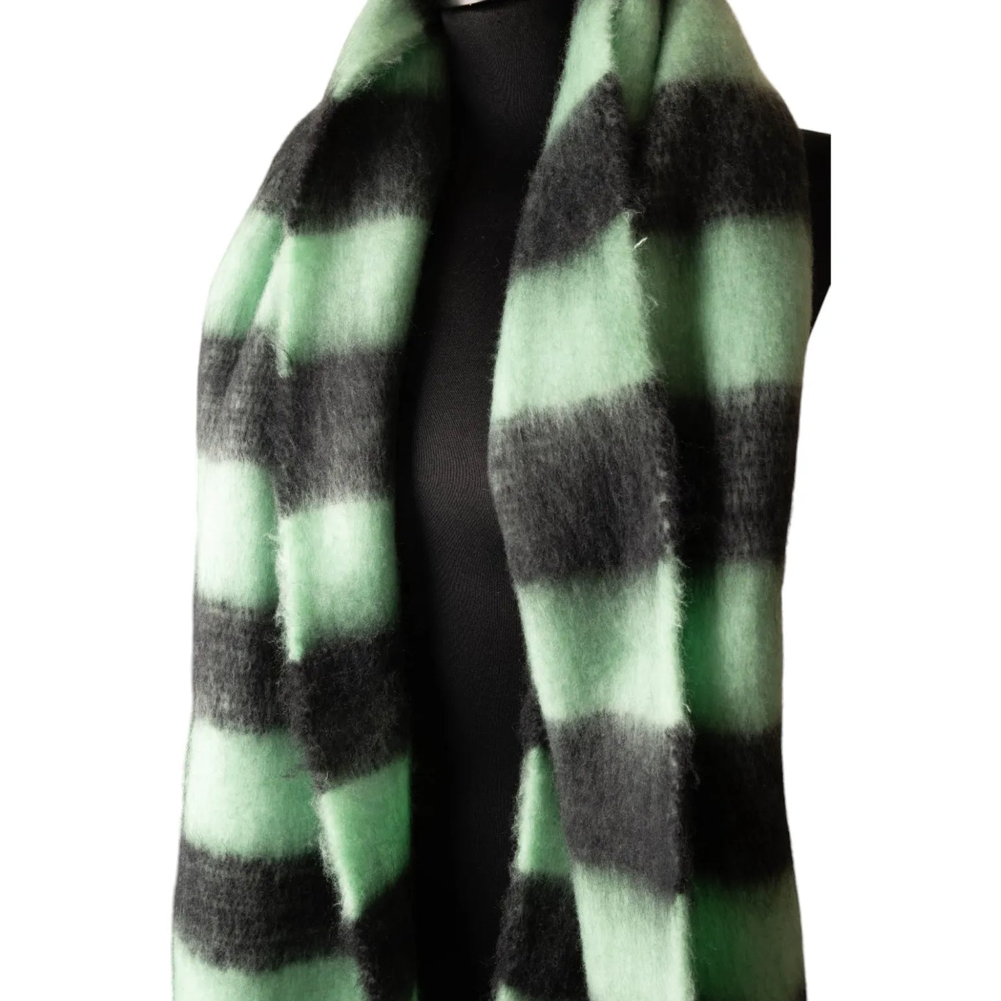 Chunky Scarf - Black & Green