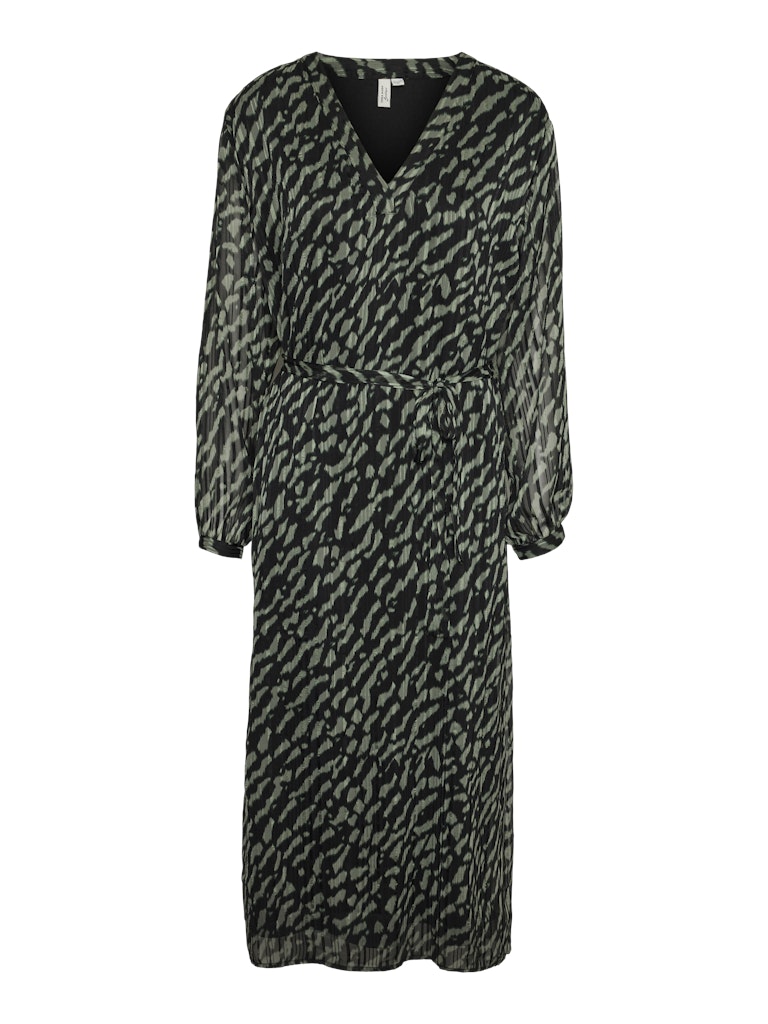 Rie V-Neck Dress - Balsam Green