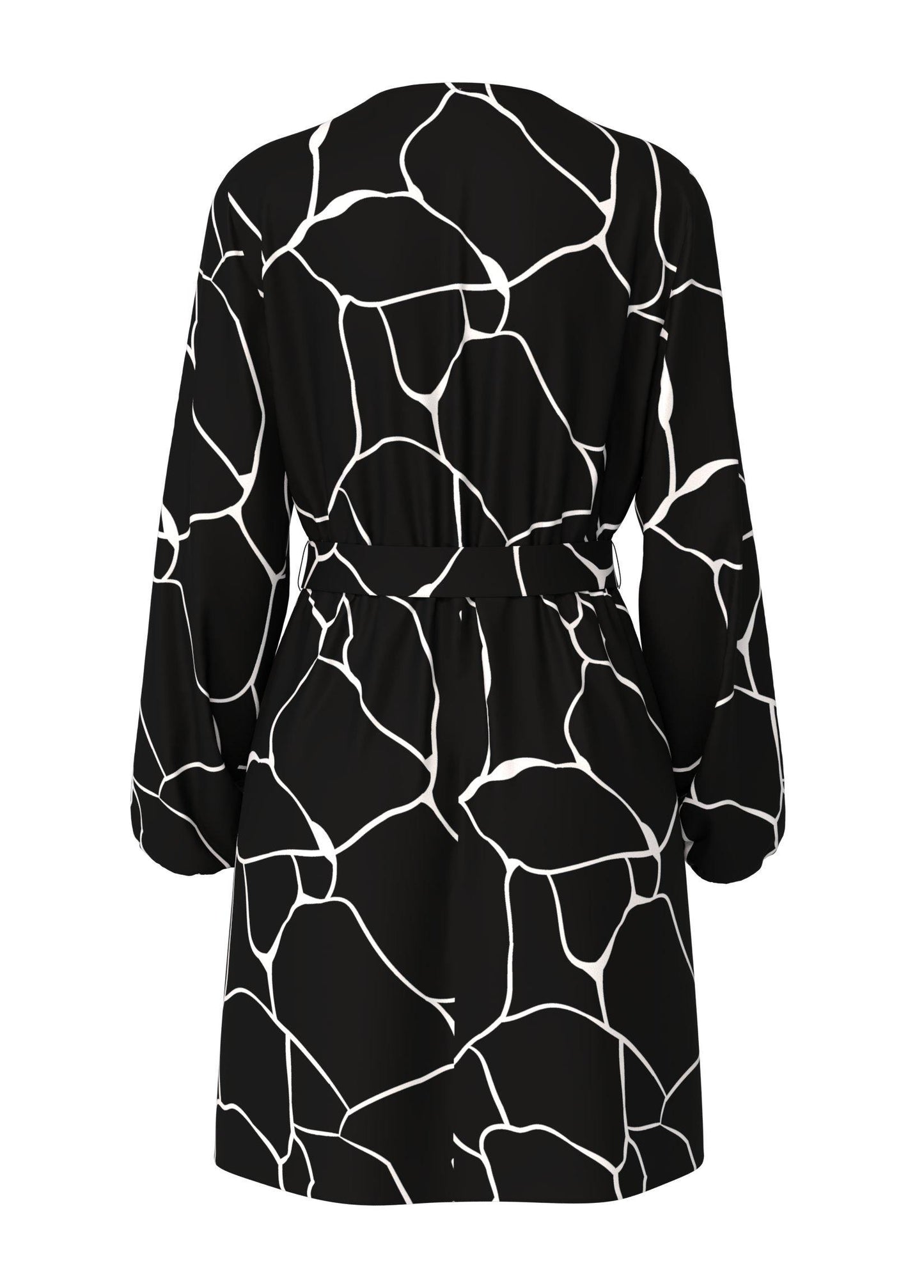 Cilly Wrap Dress - Black Nia