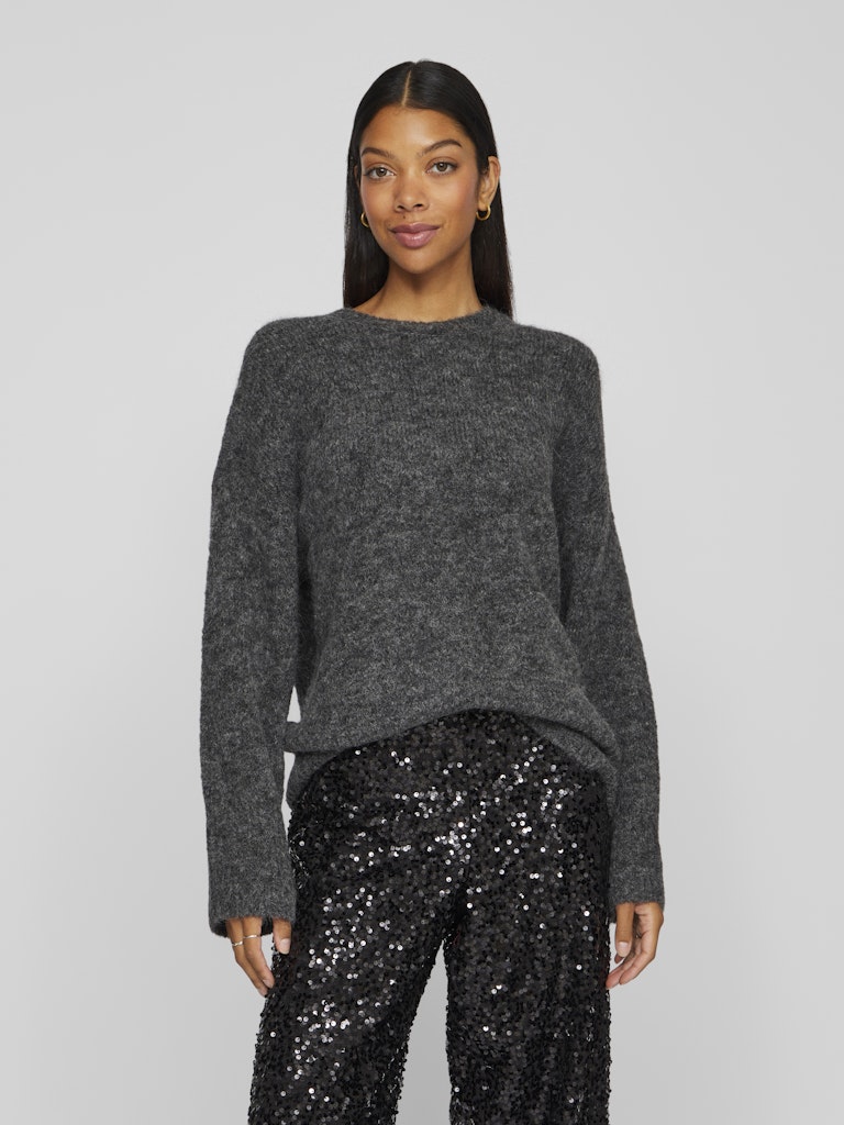 Hope Oversized Knit - Dark Grey Melange
