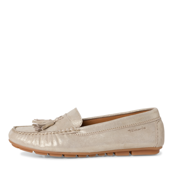 Leather Loafer - Champagne