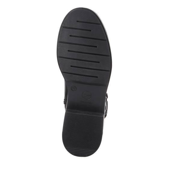 Leather Harness Boot - Black