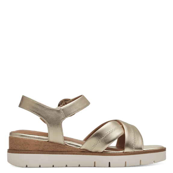 Leather Sandal - Light Gold