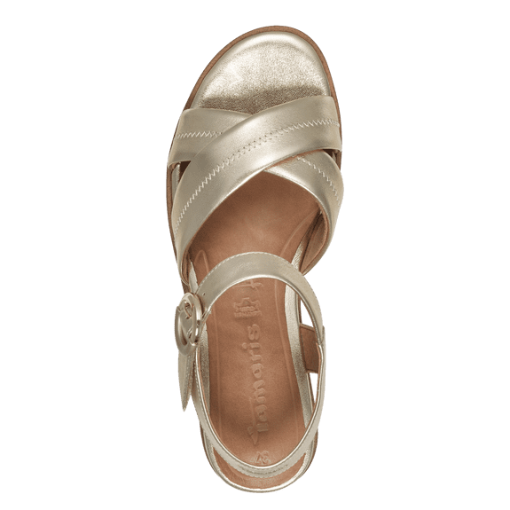 Leather Sandal - Light Gold