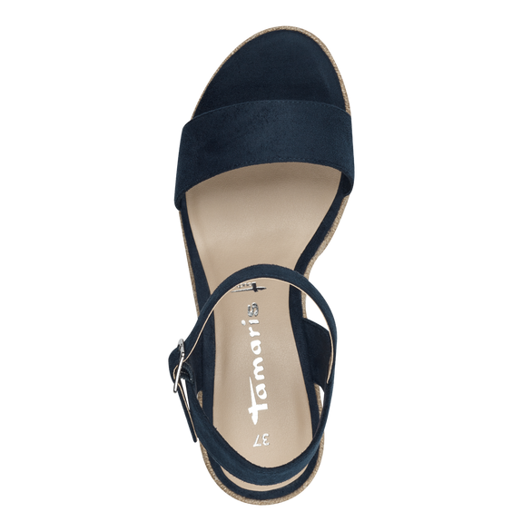 Wedge Sandal - Navy