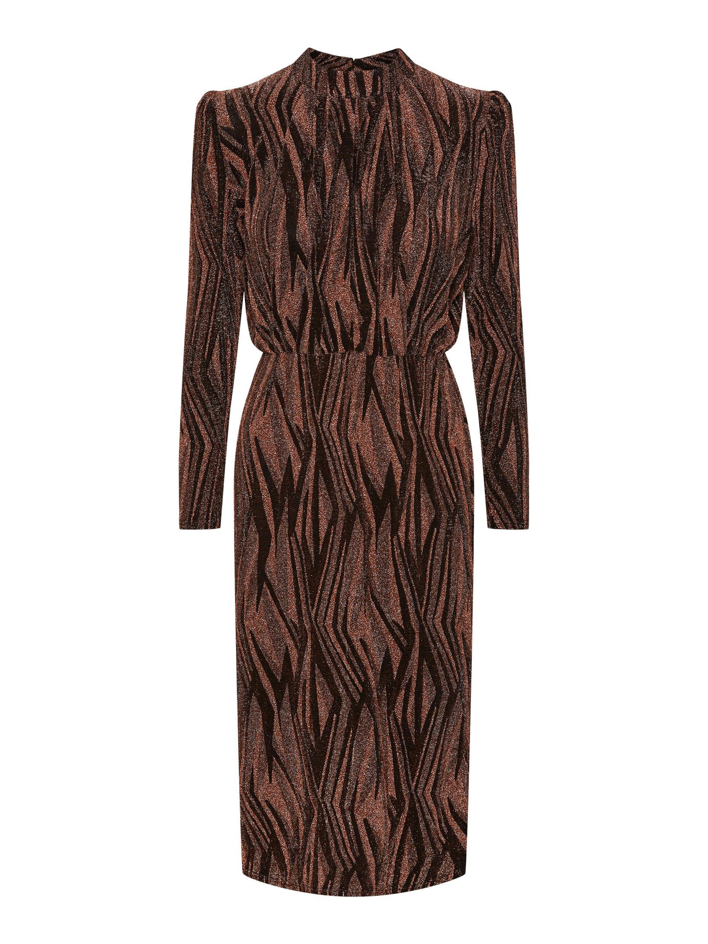 Yen Glitter Dress - Black Copper