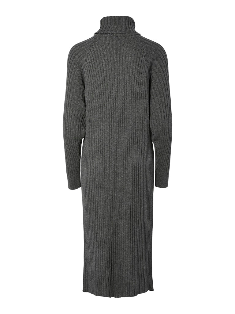 Mavi Knit Rollneck Dress - Medium Grey Melange