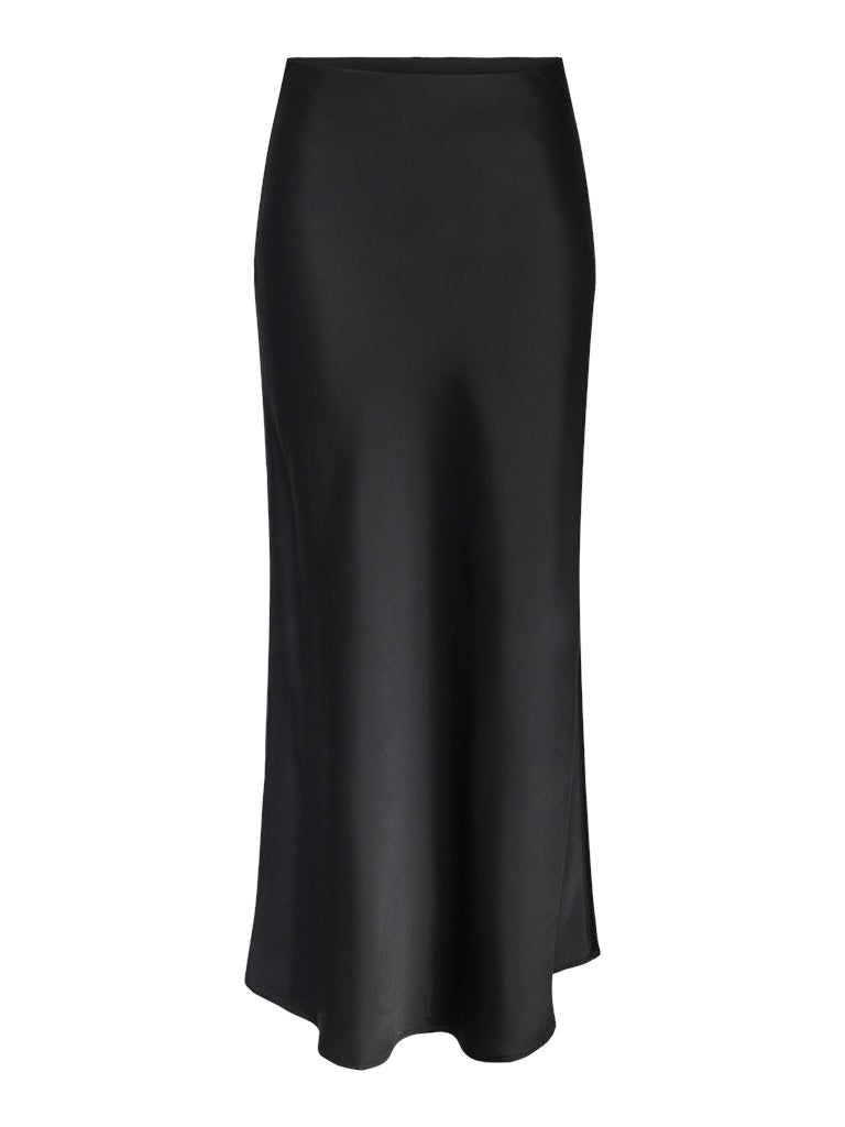 Pella High Waisted Maxi Skirt - Black