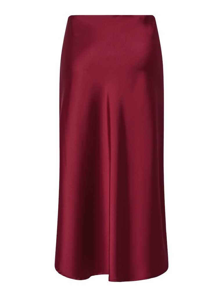 Pella High Waisted Midi Skirt - Tibetan Red
