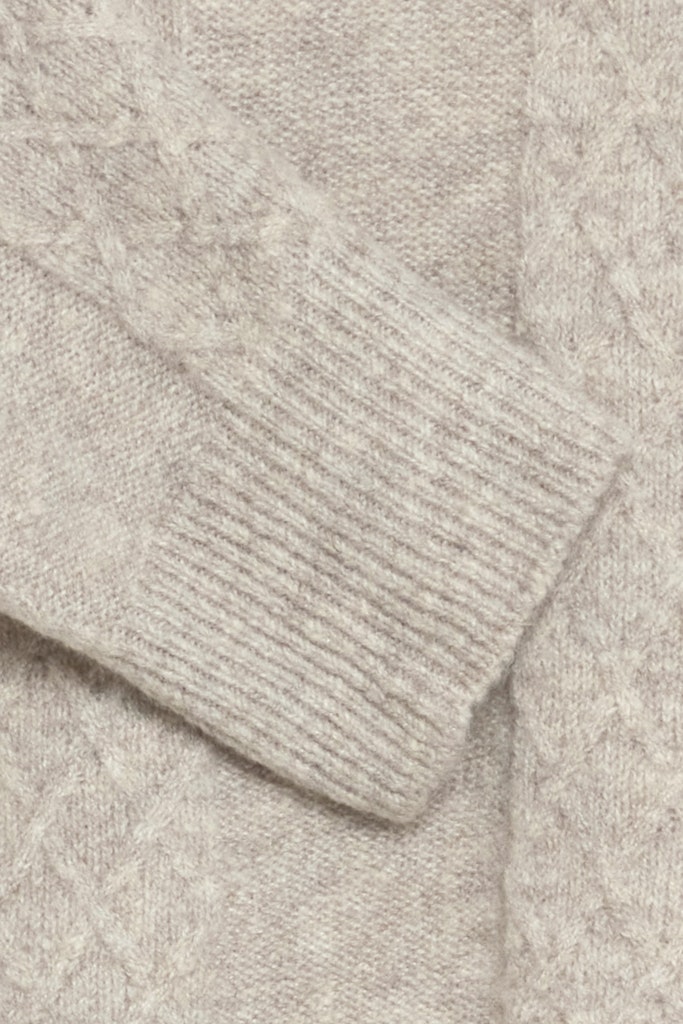 Nikolina V-Neck Jumper - String Melange